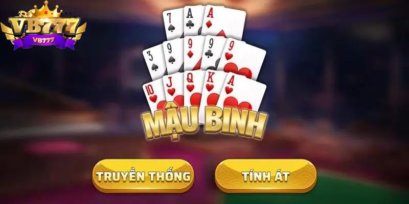 Luật chơi game bài mậu binh VB777