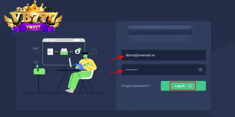 Sử dụng tính năng quên mật khẩu để lấy lại tài khoản